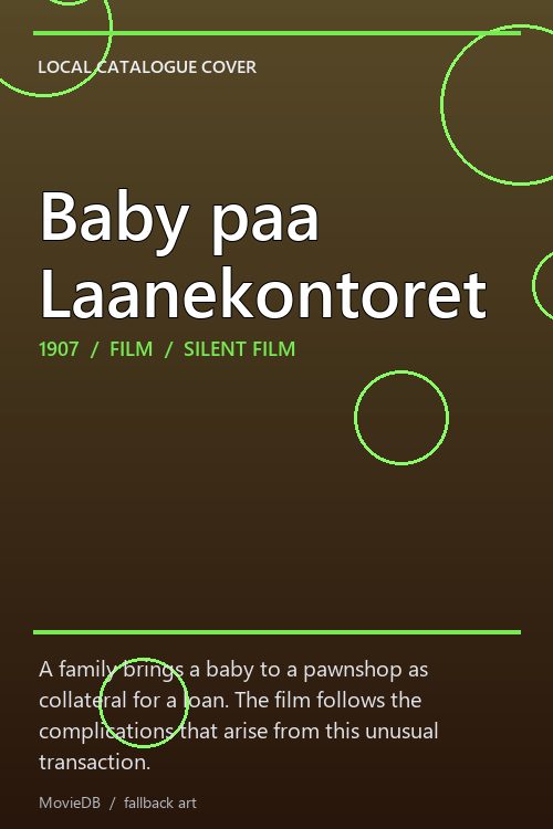 Baby paa Laanekontoret poster