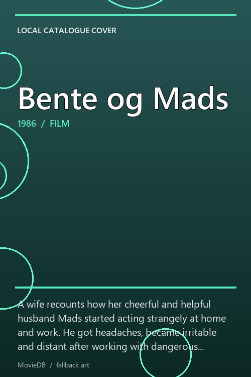 Bente og Mads poster