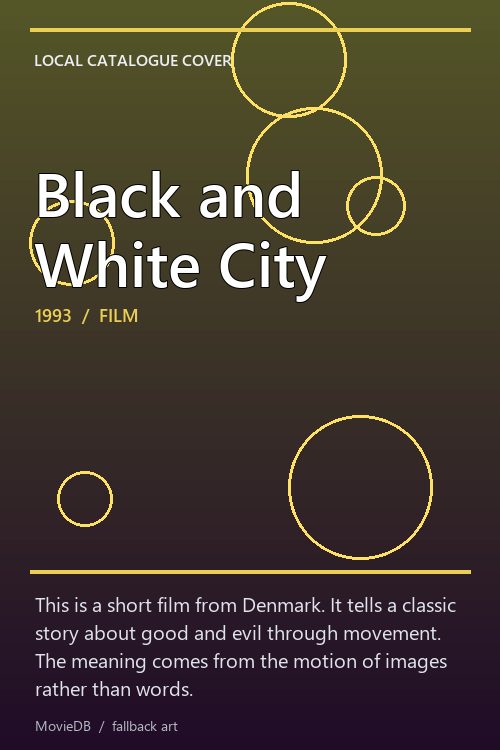 Black and White City poster