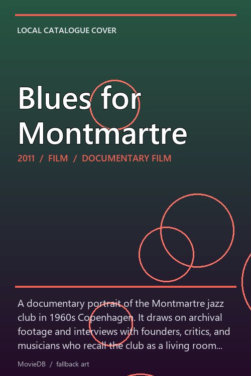 Blues for Montmartre poster