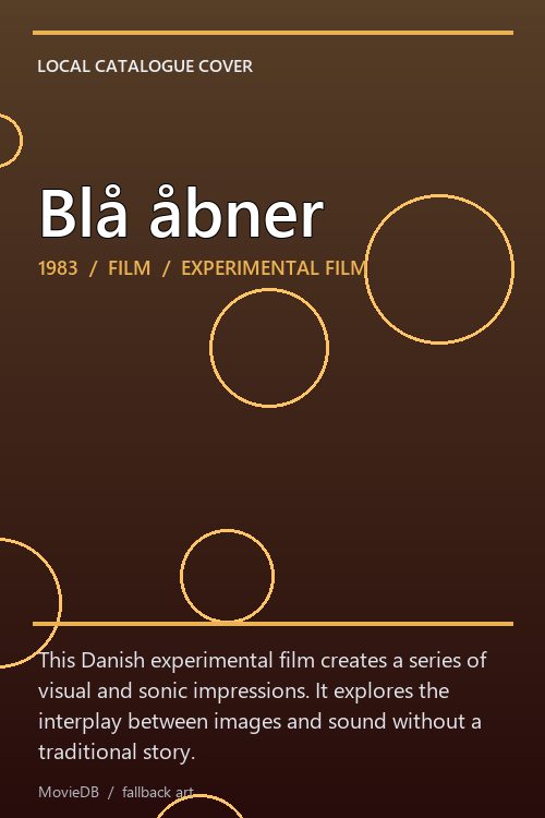Blå åbner poster