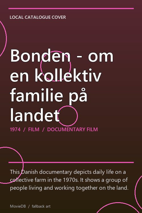 Bonden - om en kollektiv familie på landet poster