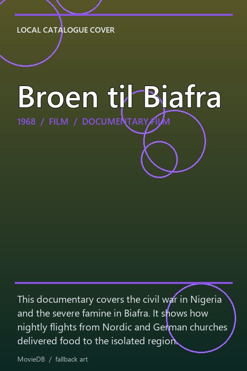 Broen til Biafra poster