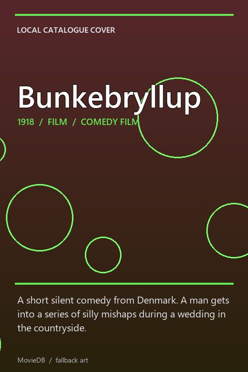 Bunkebryllup poster