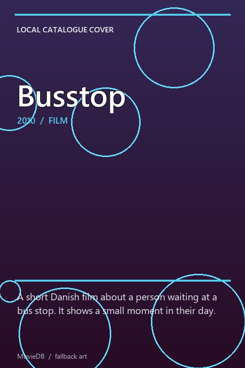 Busstop poster