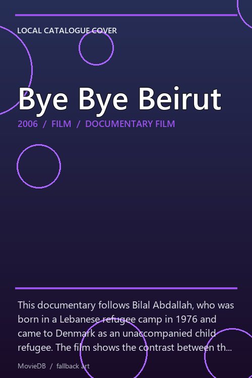 Bye Bye Beirut poster