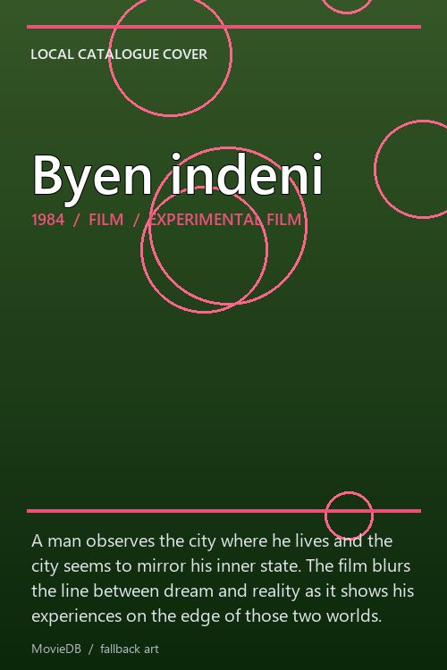 Byen indeni poster