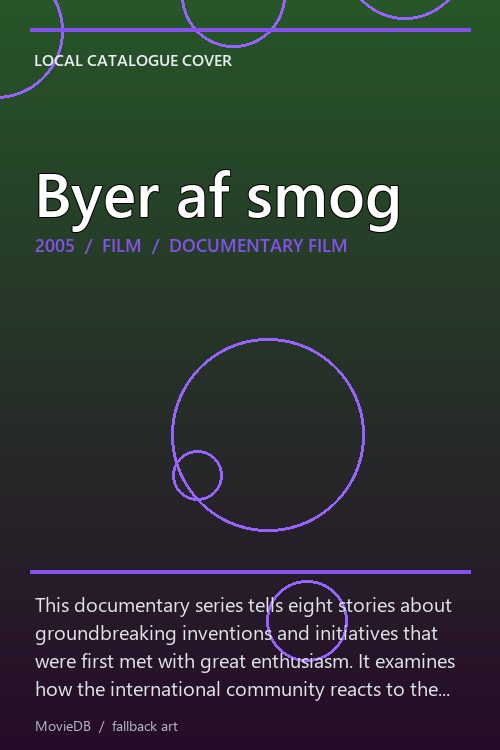 Byer af smog poster