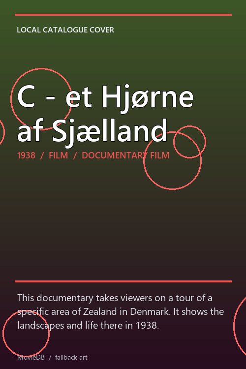 C - et Hjørne af Sjælland poster