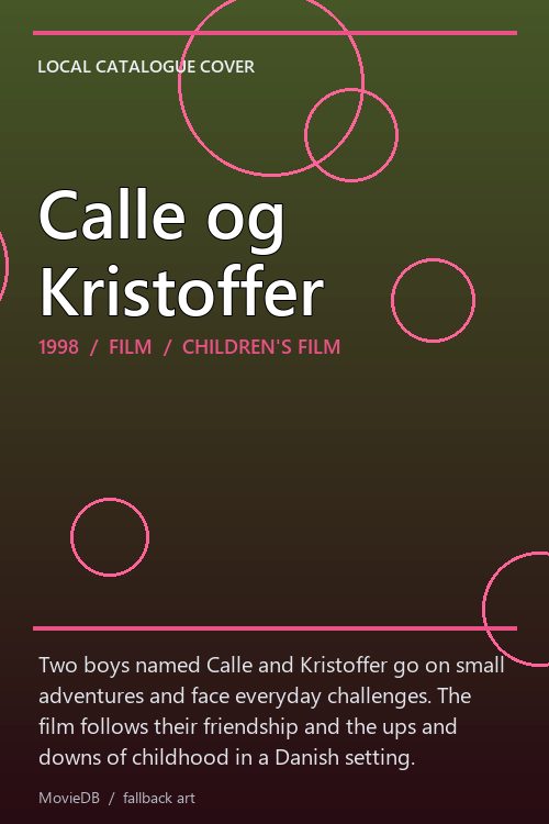 Calle og Kristoffer poster