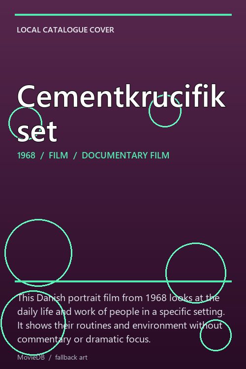Cementkrucifikset poster