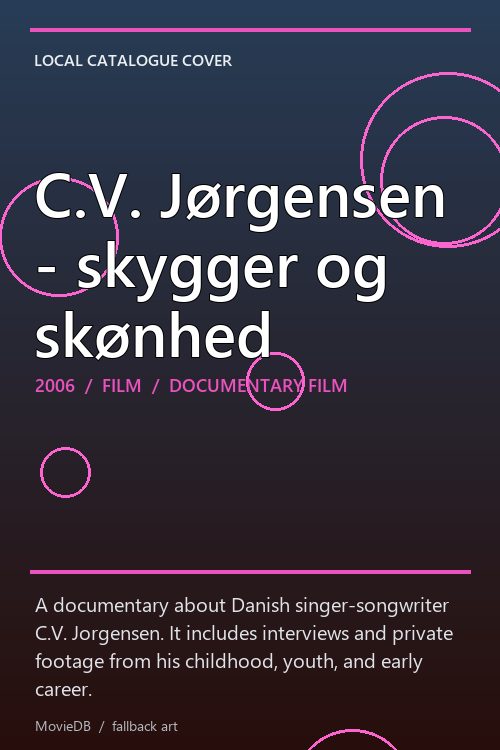 C.V. Jørgensen - skygger og skønhed poster