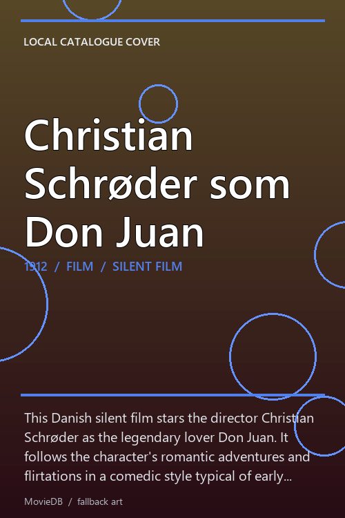 Christian Schrøder som Don Juan poster