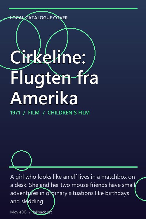 Cirkeline: Flugten fra Amerika poster
