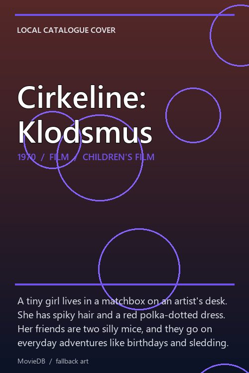 Cirkeline: Klodsmus poster