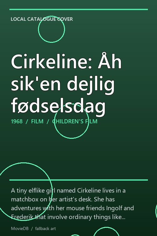 Cirkeline: Åh sik'en dejlig fødselsdag poster