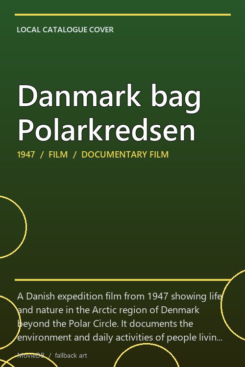 Danmark bag Polarkredsen poster