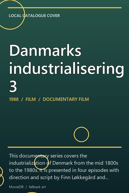 Danmarks industrialisering 3 poster