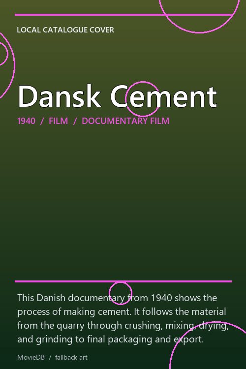 Dansk Cement poster