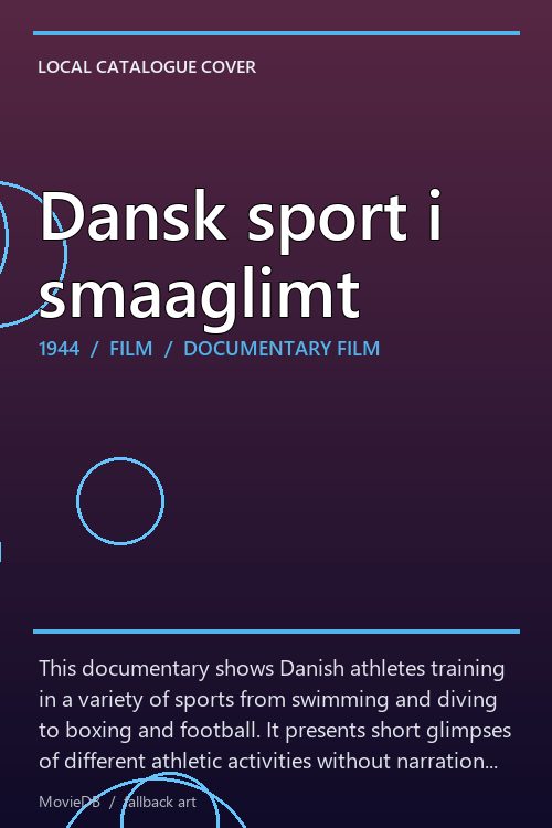 Dansk sport i smaaglimt poster