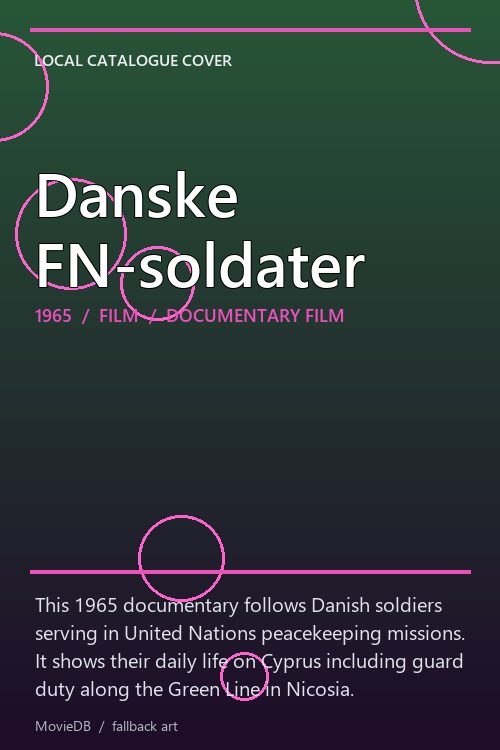 Danske FN-soldater poster