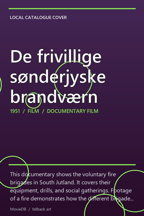 De frivillige sønderjyske brandværn poster