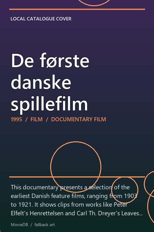 De første danske spillefilm poster