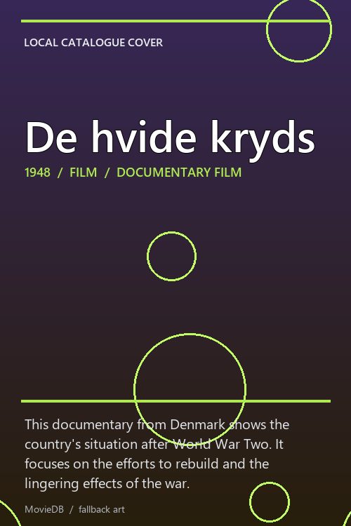 De hvide kryds poster