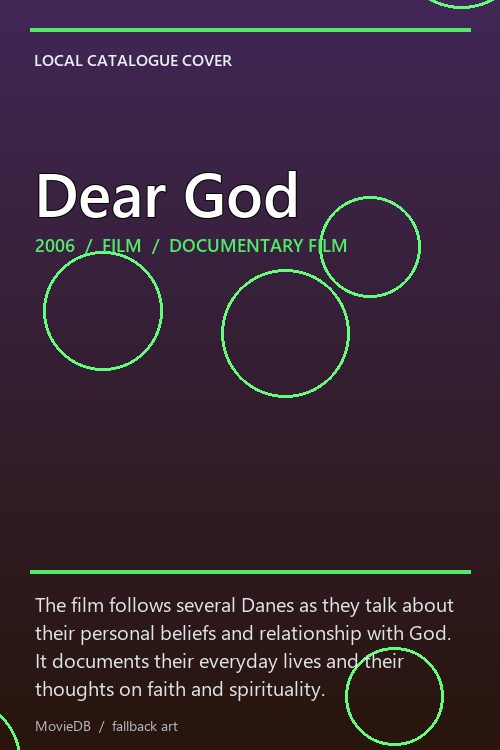 Dear God poster