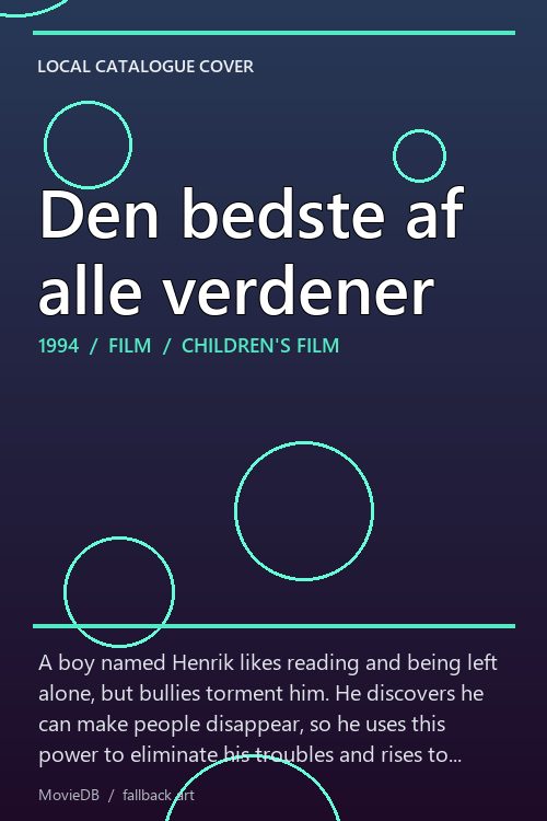Den bedste af alle verdener poster
