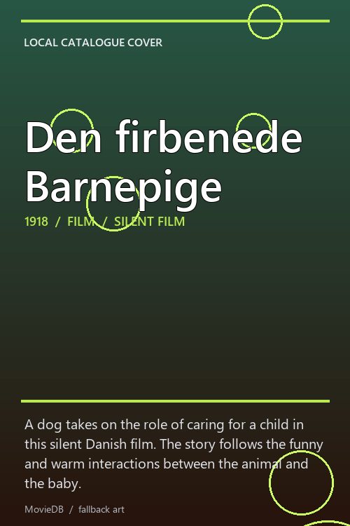 Den firbenede Barnepige poster
