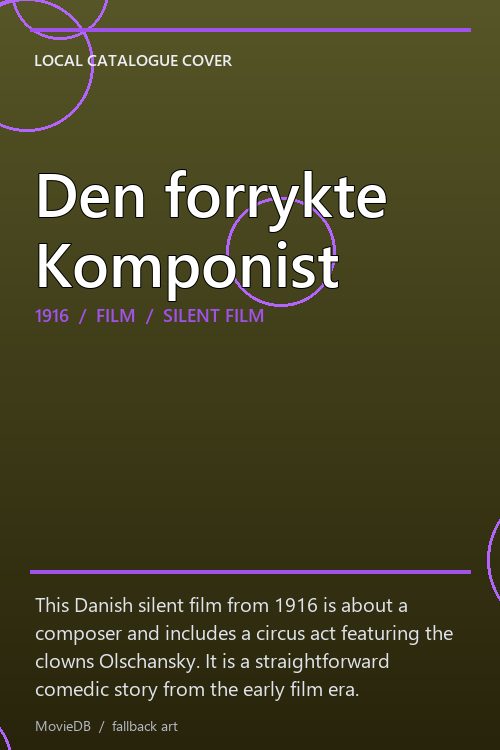 Den forrykte Komponist poster