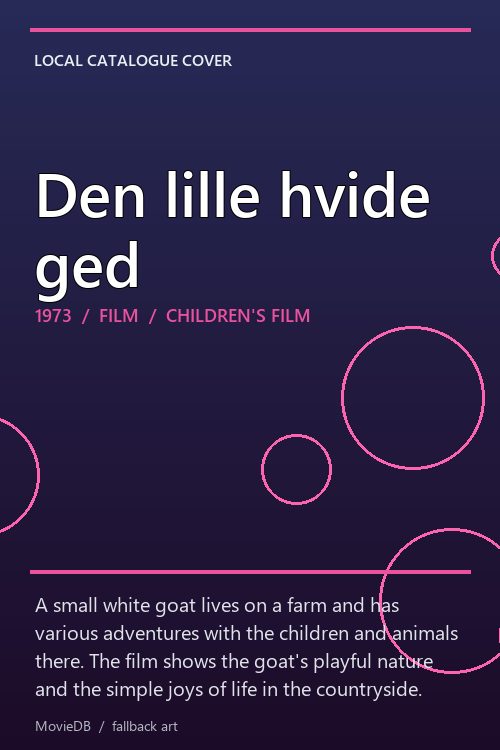 Den lille hvide ged poster