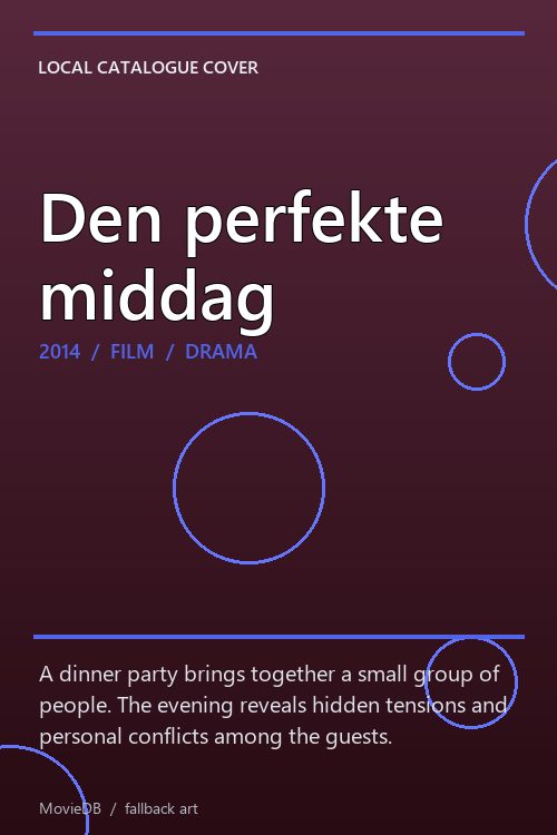 Den perfekte middag poster