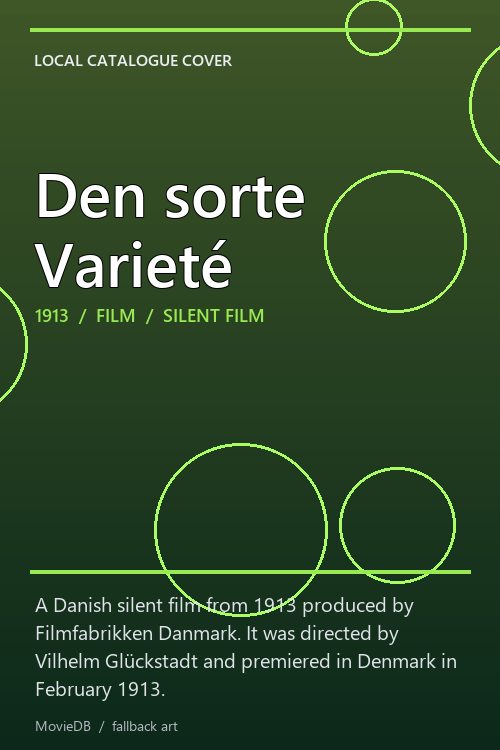 Den sorte Varieté poster