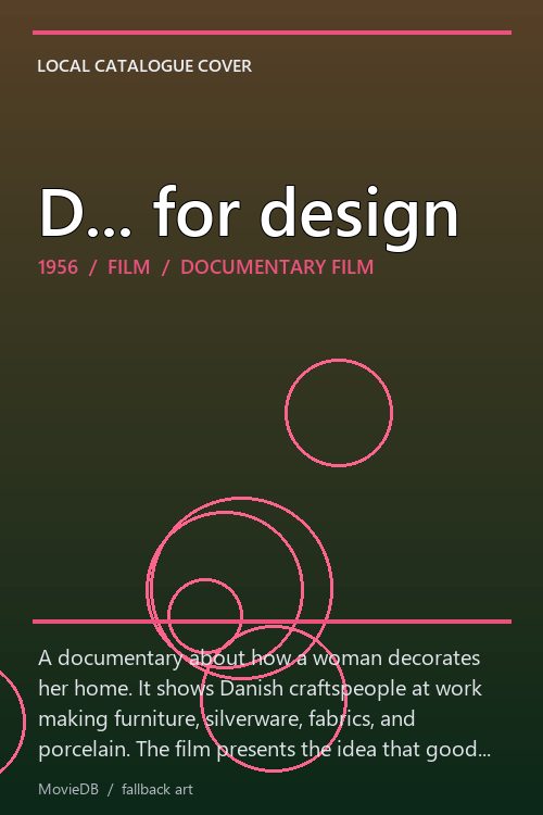 D... for design poster