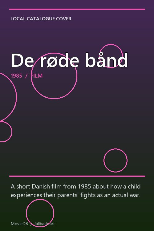 De røde bånd poster