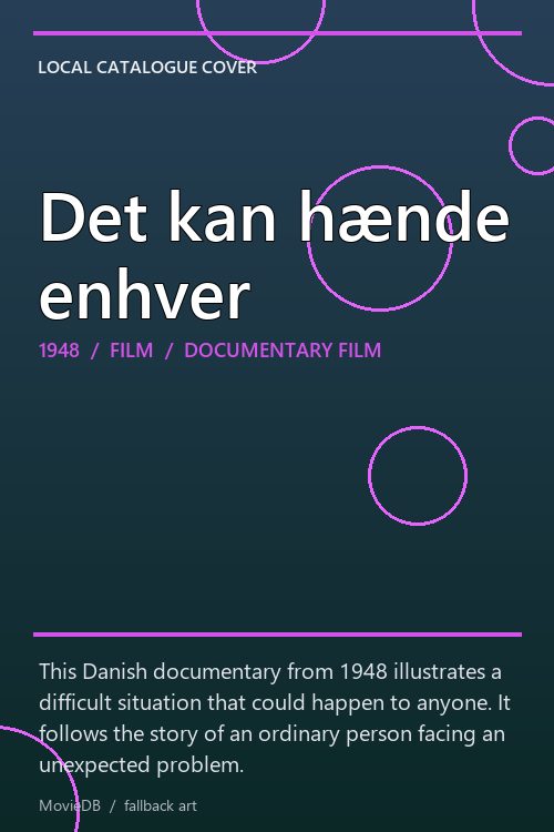 Det kan hænde enhver poster