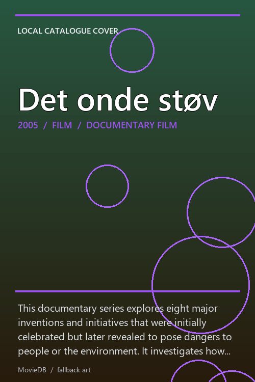 Det onde støv poster