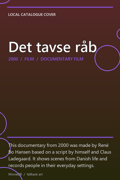 Det tavse råb poster