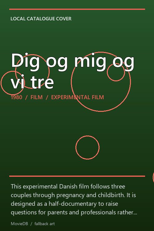 Dig og mig og vi tre poster