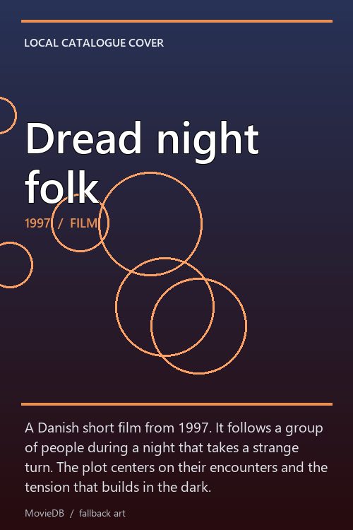 Dread night folk poster