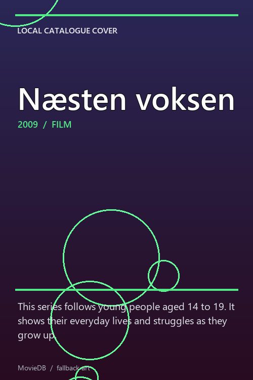 Næsten voksen poster