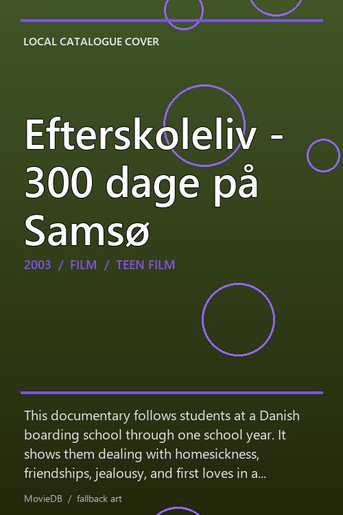 Efterskoleliv - 300 dage på Samsø poster