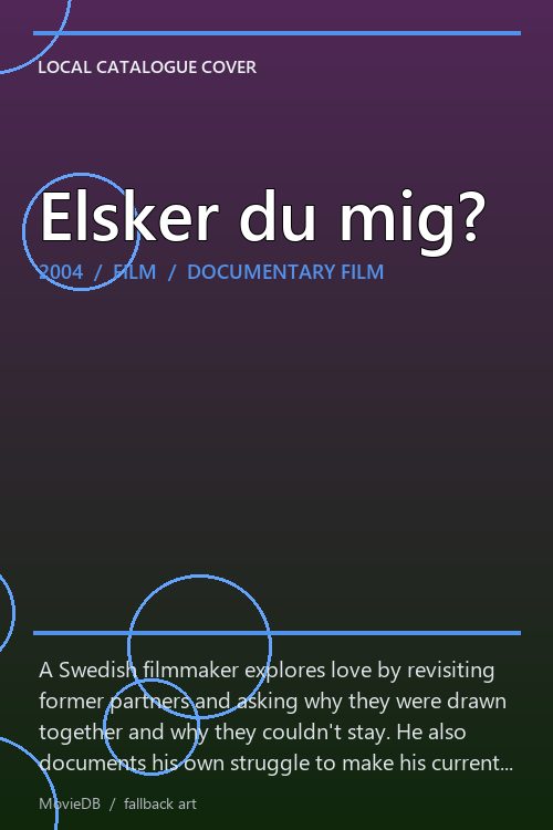 Elsker du mig? poster