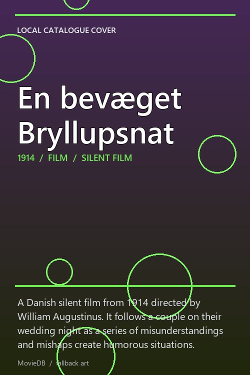 En bevæget Bryllupsnat poster