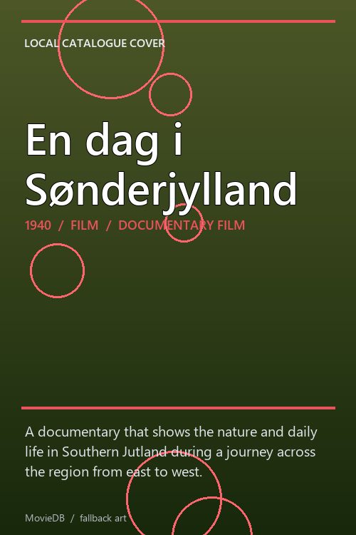 En dag i Sønderjylland poster