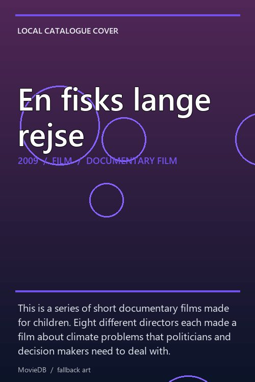 En fisks lange rejse poster