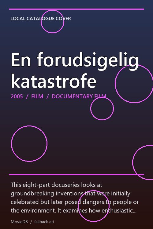 En forudsigelig katastrofe poster