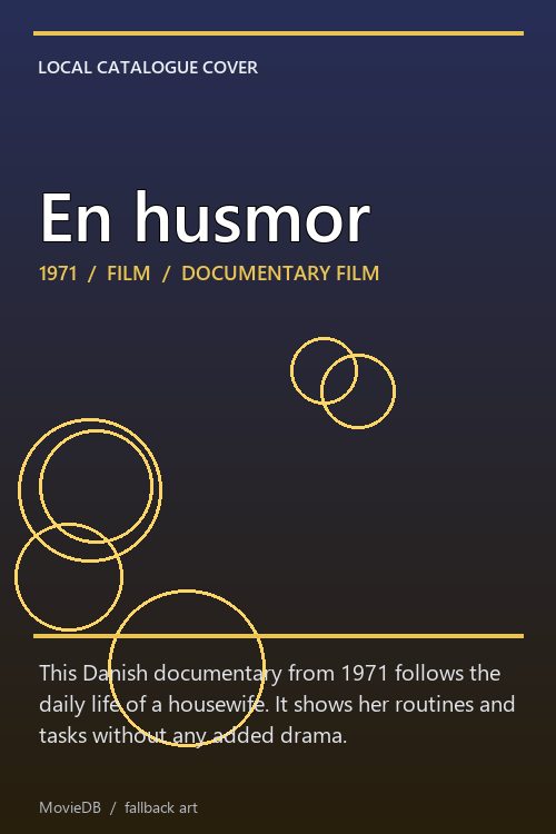 En husmor poster